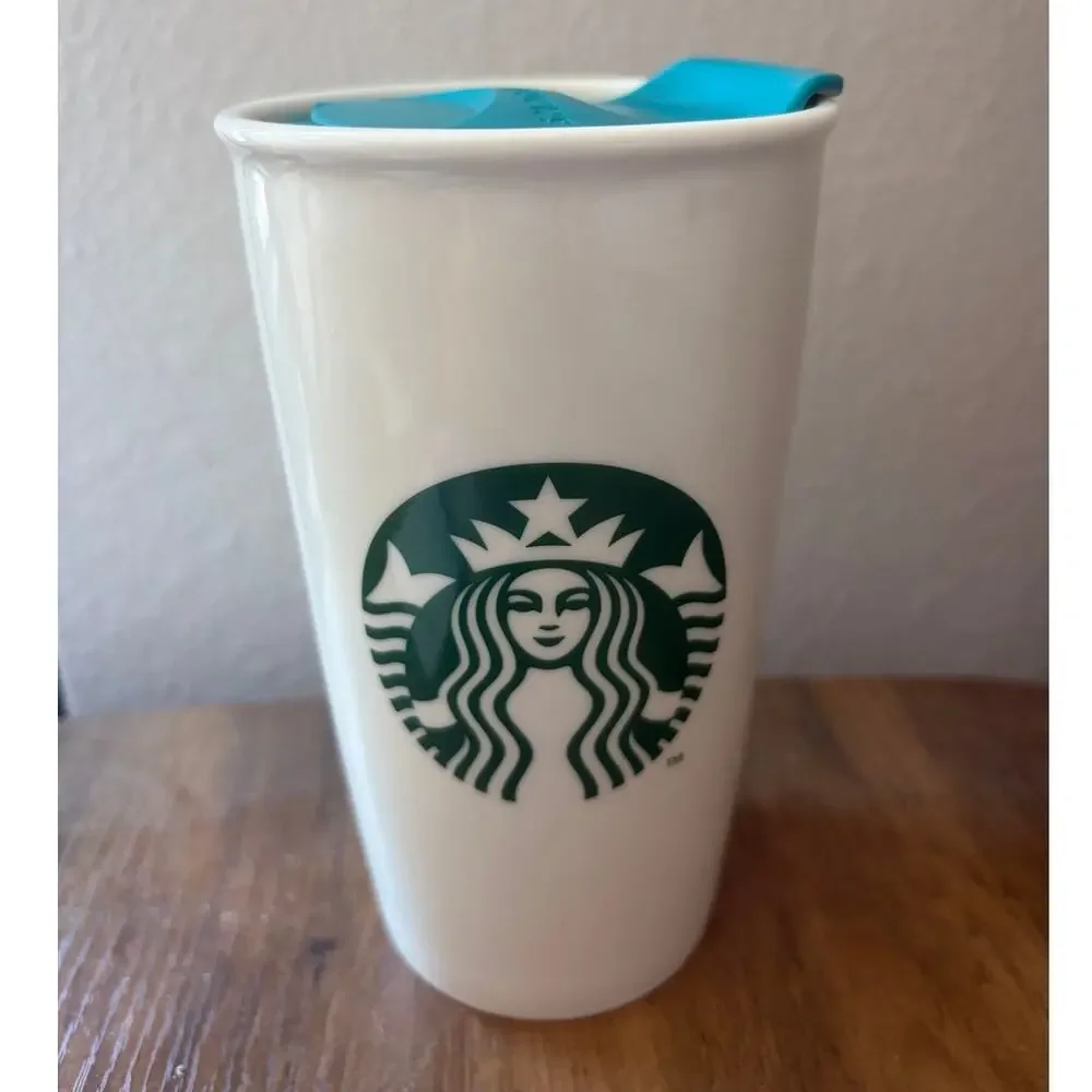 Starbucks 2014 Hawaii Islands Ceramic Travel Tumbler Mug Cup 12oz with Lid